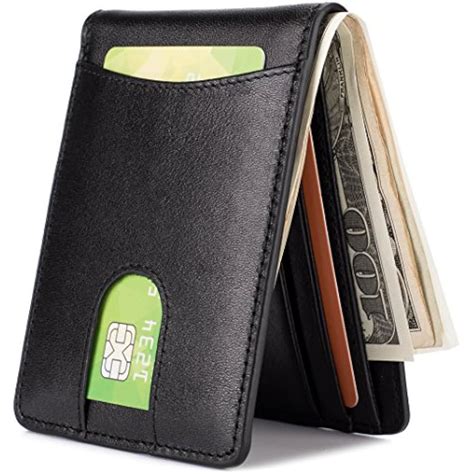 men's wallet front id window.